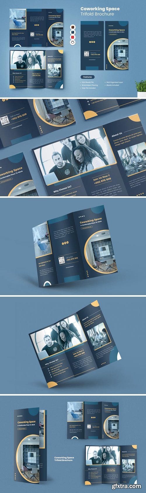 Co-Working Space Trifold Brochure