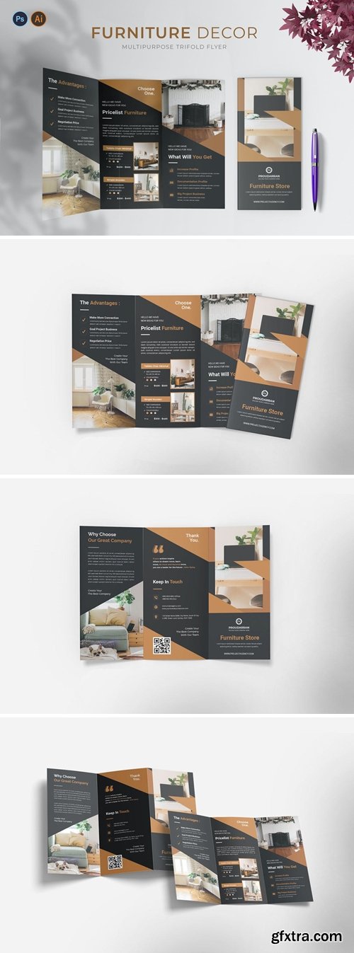 Furniture Decor – Trifold Brochure