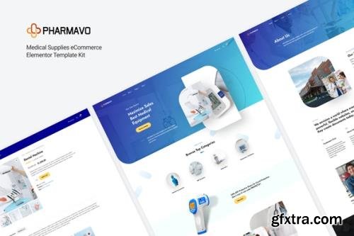 ThemeForest - Pharmavo v1.0.0 - Medical Supplies eCommerce Elementor Template Kit - 30484066