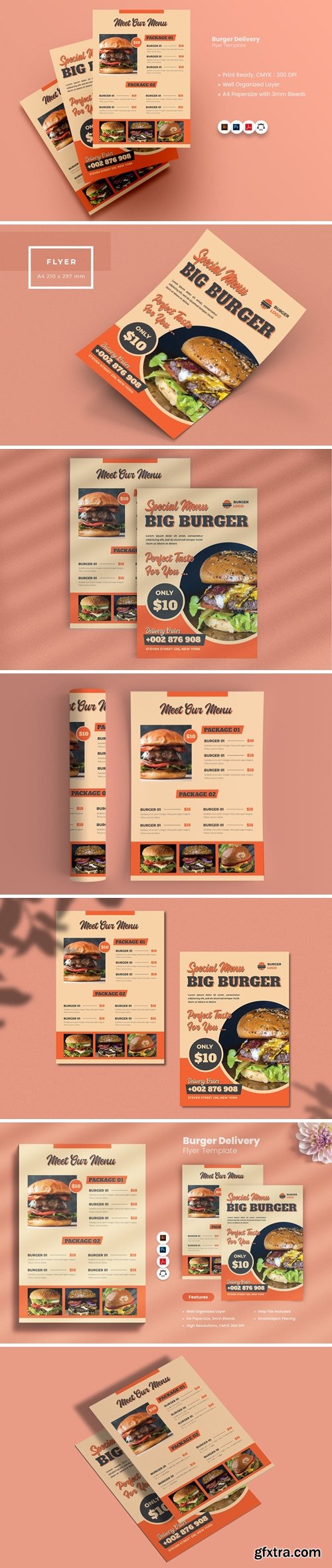 Burger Delivery Flyer