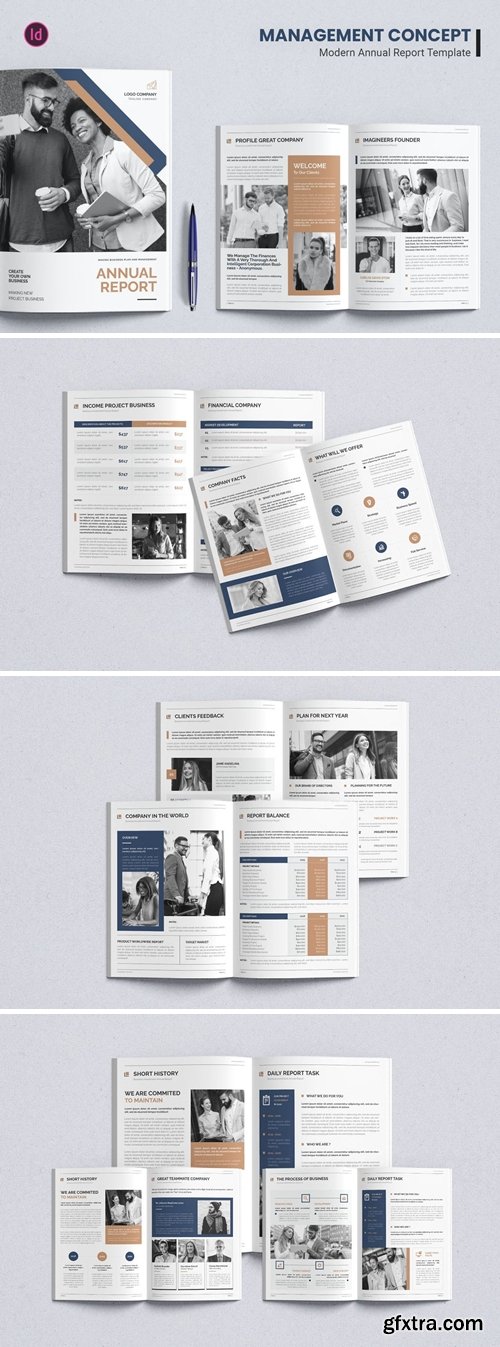 Management Concept – Annual Report Template