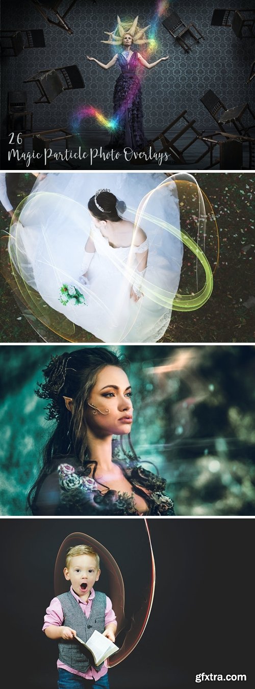 26 Magic Particle Photo Overlays