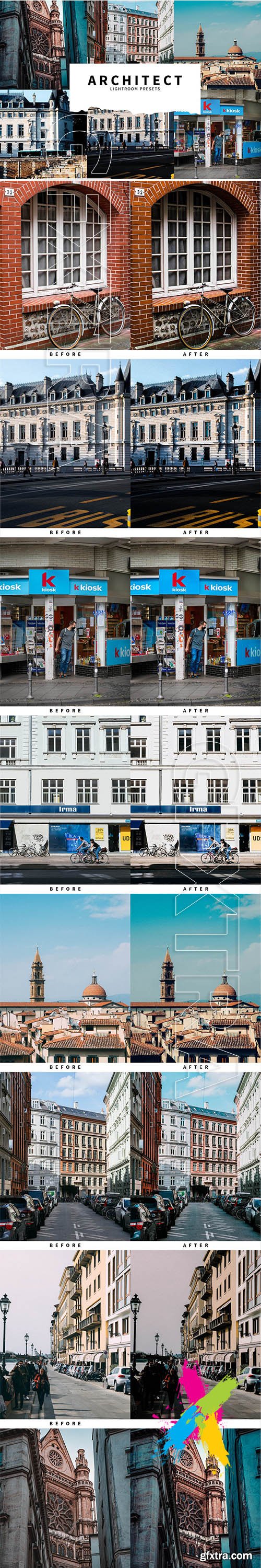 CreativeMarket - 10 Architect Lightroom Presets 5808554