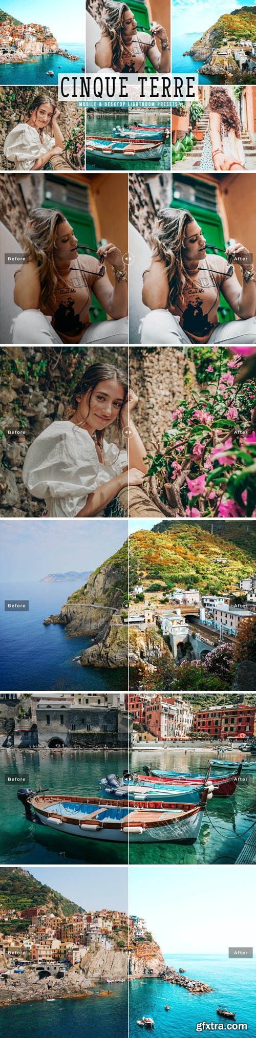 Cinque Terre Mobile & Desktop Lightroom Presets