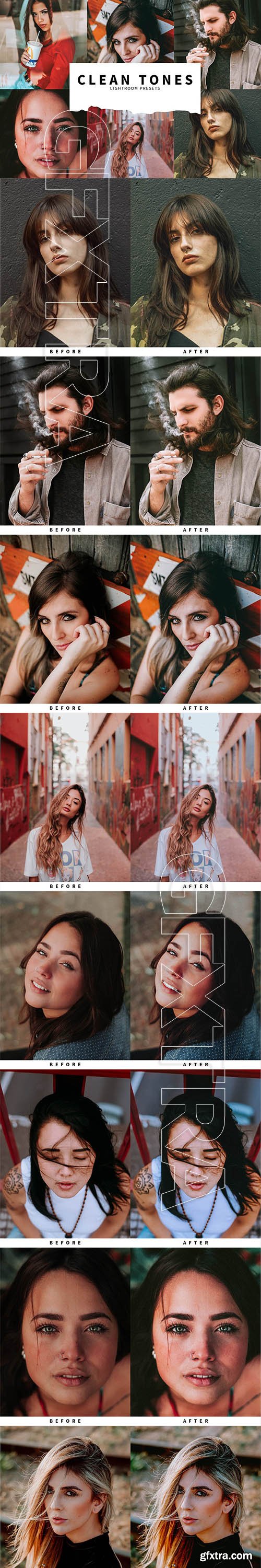 CreativeMarket - 10 Clean Tones Lightroom Presets 5808528