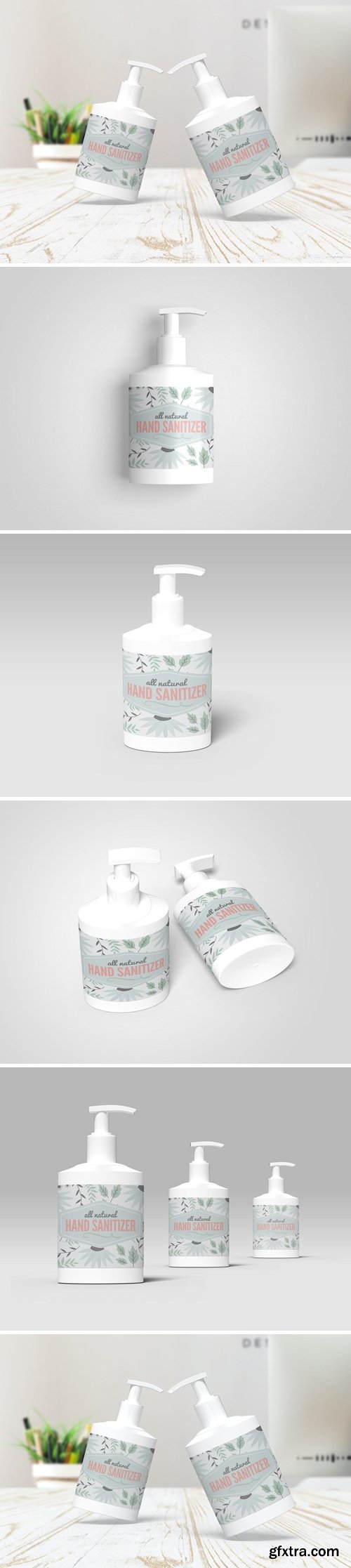 Hand Sanitizer Bottle Mockups