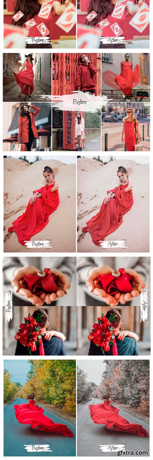 10 Red Velvet Mobile &amp; Lightroom Presets 8719463