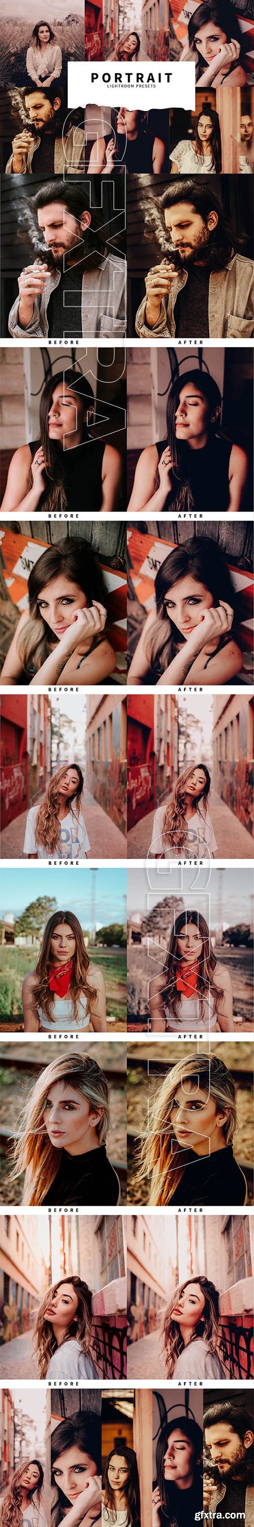 CreativeMarket - 10 Portrait Lightroom Presets 5748486