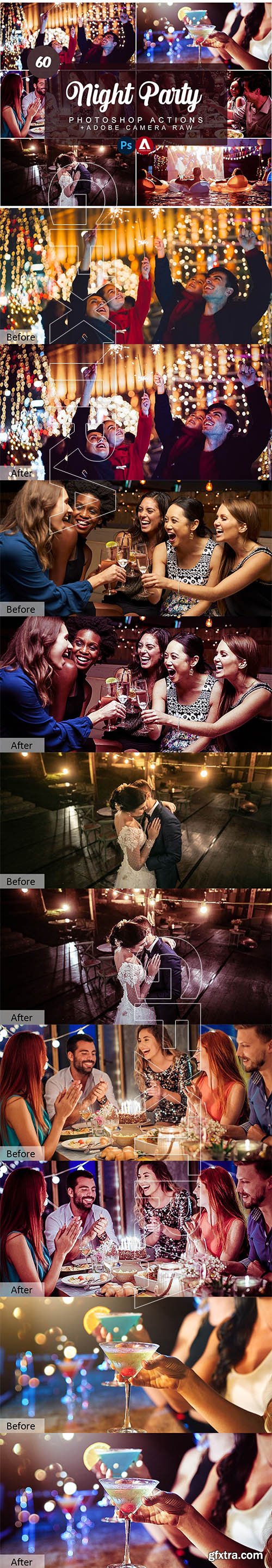 CreativeMarket - Night Party Photoshop Actions 5733438