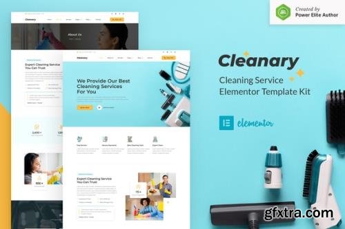 ThemeForest - Cleanary v1.0.0 - Cleaning Service Company Elementor Template Kit - 30596122