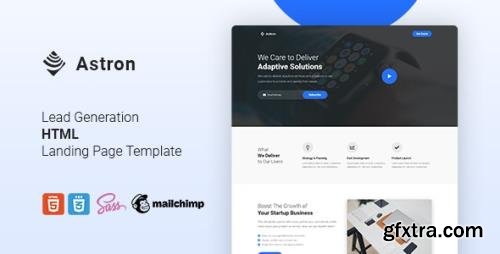 ThemeForest - Astron v1.0 - Lead Generation HTML Landing Page Template - 28430821