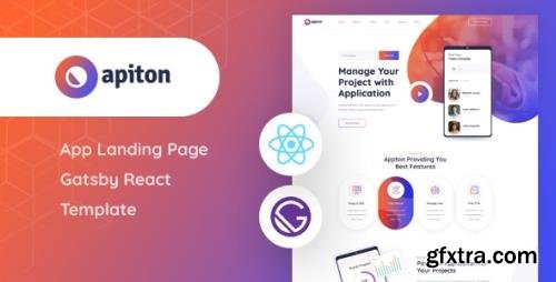 ThemeForest - Apiton v1.0 - Gatsby React App Landing Page Template - 29439022