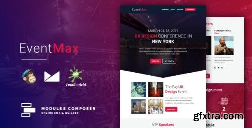 ThemeForest - EventMax v1.0 - Responsive Email for Events & Conferences with Online Builder - 30466693