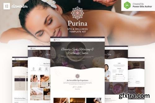 ThemeForest - Purina v1.0.0 - Spa & Wellness Elementor Template Kit - 30601964