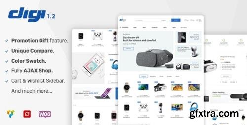 ThemeForest - Digi v1.6.0 - Electronics Store WooCommerce Theme - 20289750