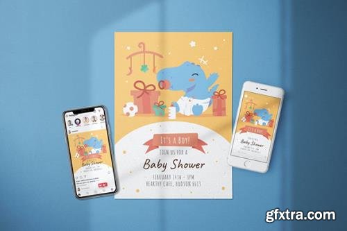 Baby Shower Invitation - Flyer Media Kit