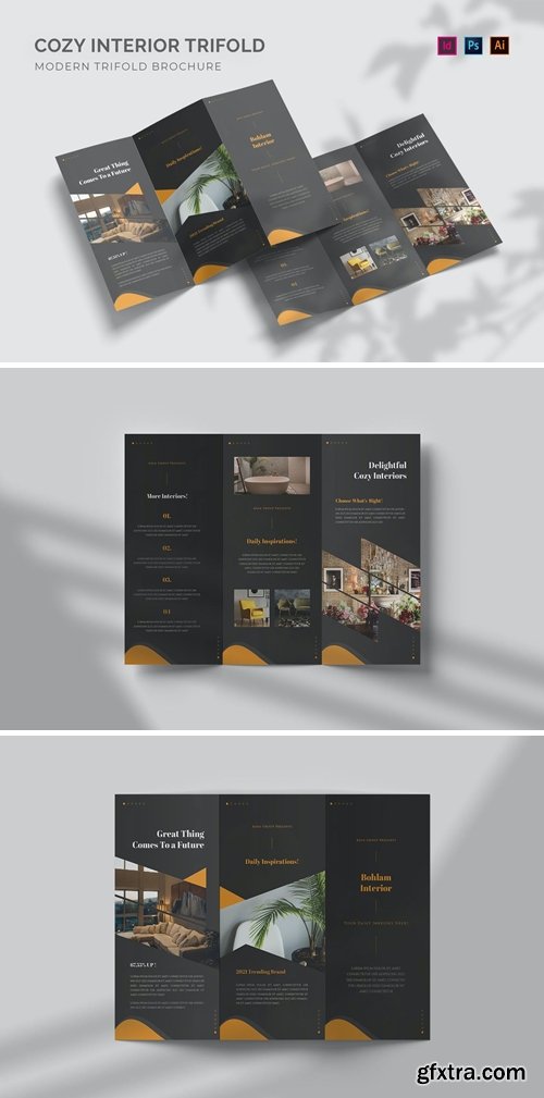 Cozy Interior - Trifold Brochure