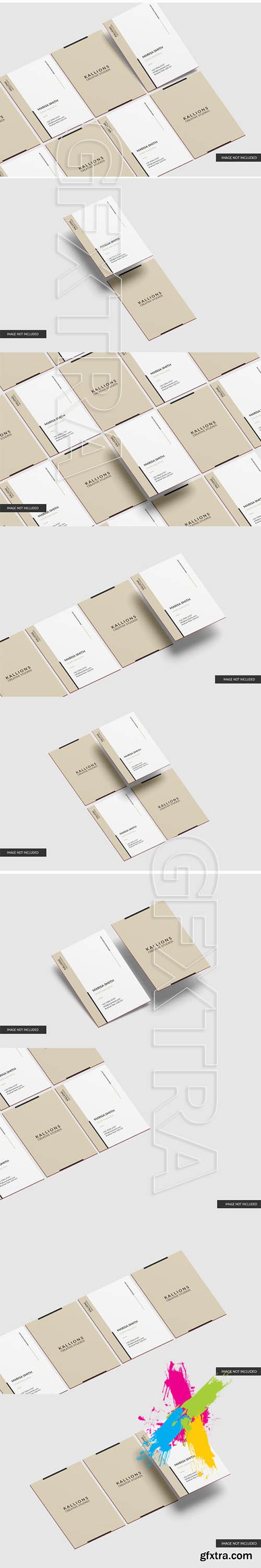 Potrait business card mockup