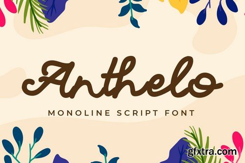 Anthelo - Monoline Script