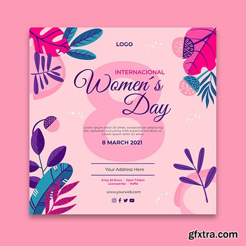 International women day flyer