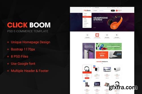 ClickBoom - MultiPurpose PSD Template