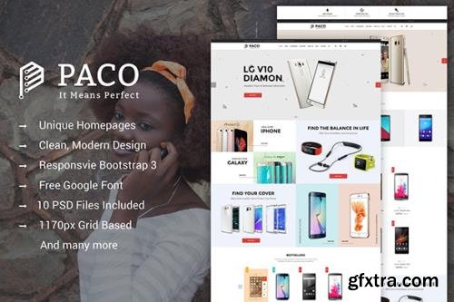 Paco - MultiPurpose eCommerce PSD Template