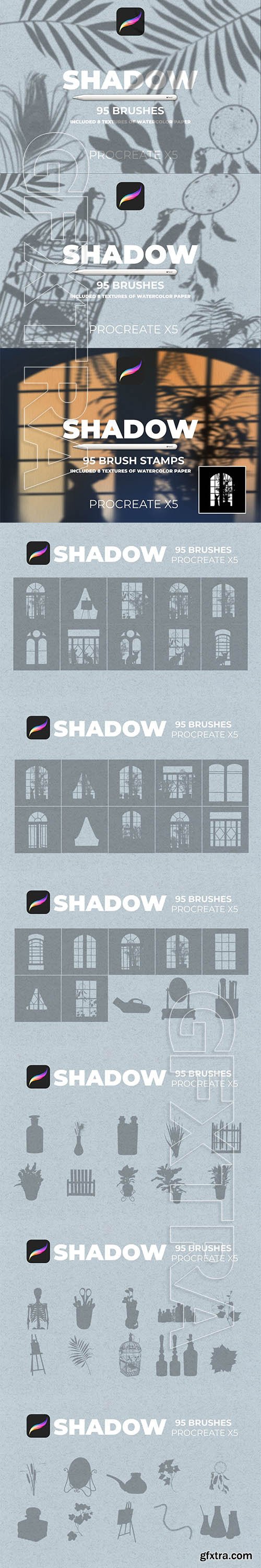 CreativeMarket - 95 Shadows for PROCREATE 5772700