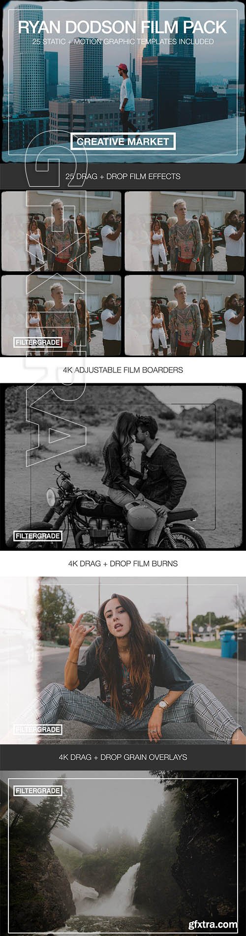 CreativeMarket - Video Creator Vintage Film Elements 5873700