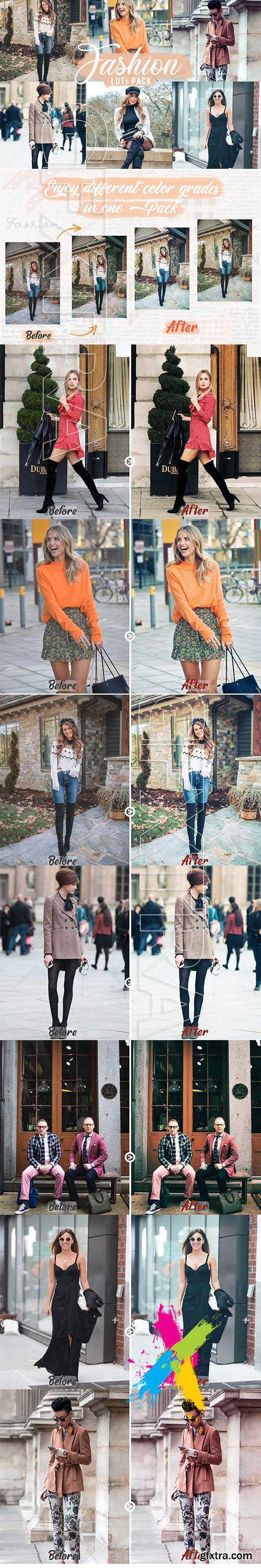 CreativeMarket - Fashion LUTs | Fashion Video filters 5749768