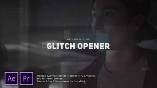 Videohive - Glitch Media Opener