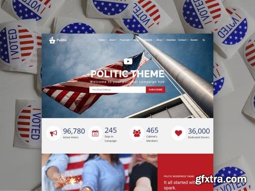 VisualModo - Politic v1.1.6 - Politic & Candidate WordPress Theme