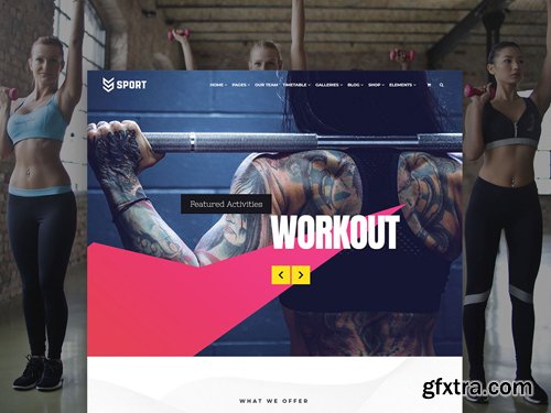 VisualModo - Sport v3.3.6 - Health and Fitness Template