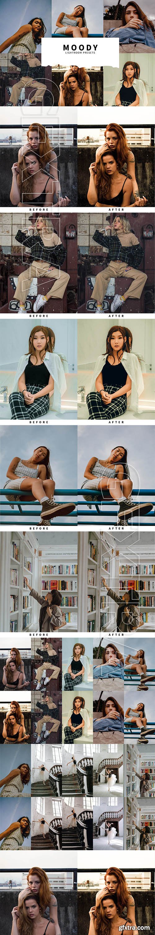 CreativeMarket - 10 Moody Lightroom Presets 5857394