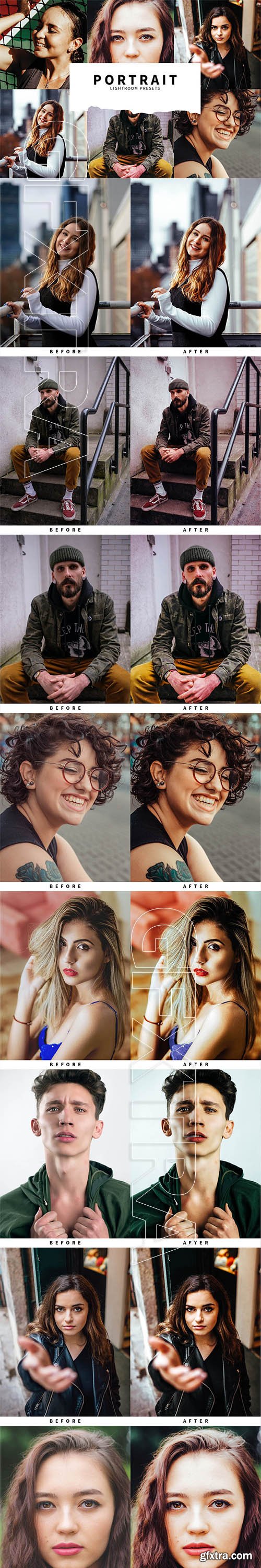 CreativeMarket - 10 Portrait Lightroom Presets 5836904