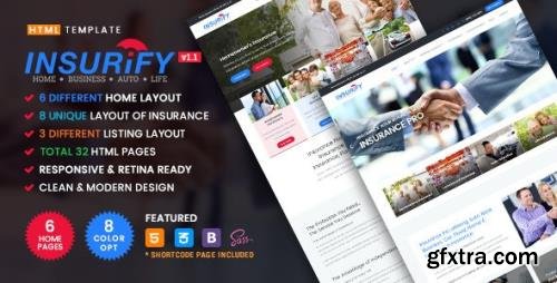 ThemeForest - Insurify v1.1 - Ultimate Template for Insurance Agency - 20832716