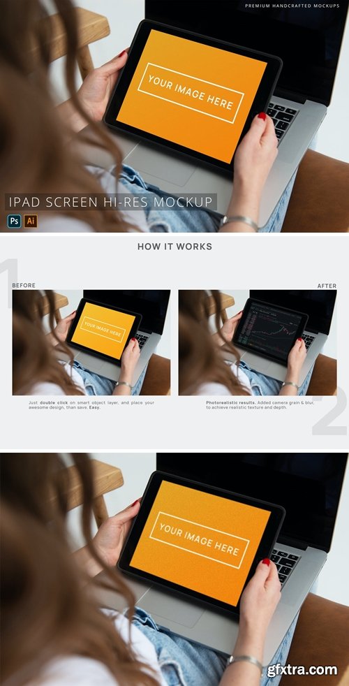 Person Holding iPad Photo Mockup