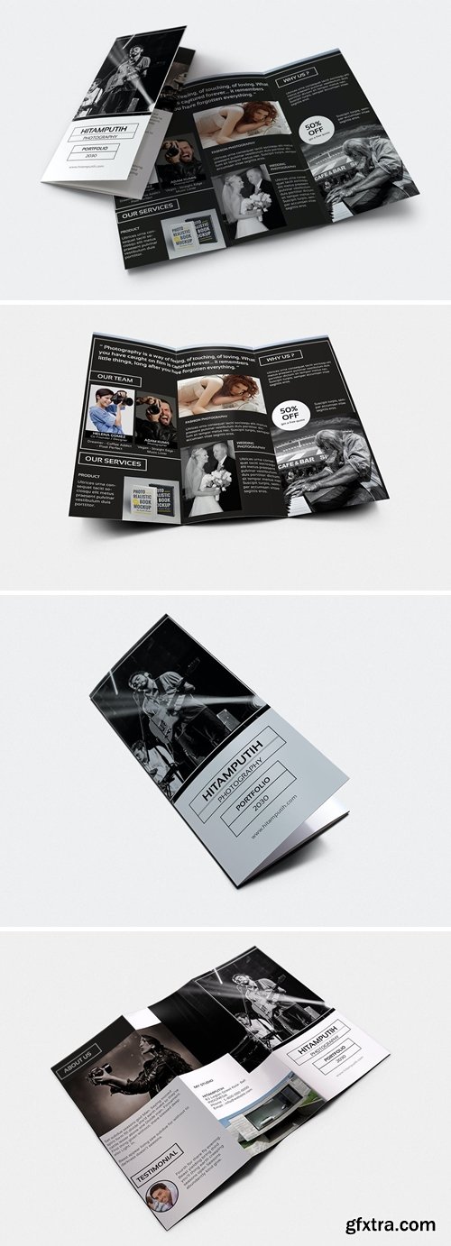 Hitamputih Photography Trifold Brochure