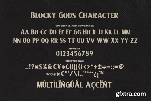 Blocky Gods Vintage Sans Serif Font