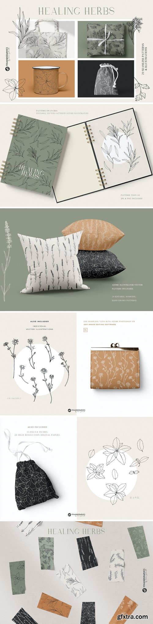 Herbs Patterns & Illustrations