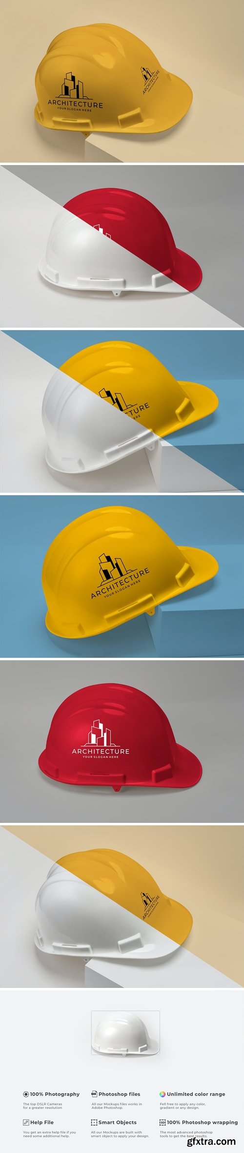 Construction Helmet Mockup