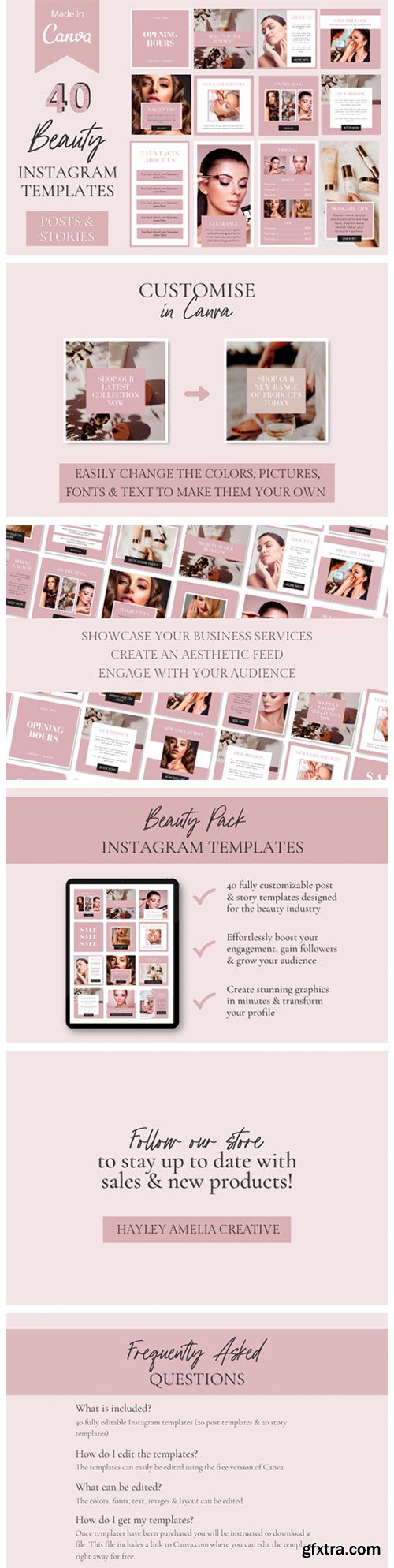 40 Instagram Hair & Beauty Templates 8759706