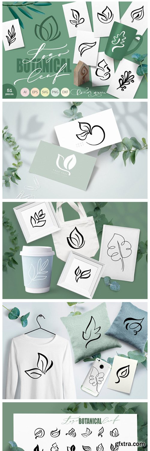 Logo Botanical Leaf SVG 8760598