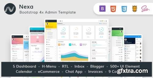 ThemeForest - Nexa v2.1.1 - Bootstrap4 Material Design Premium Admin Dashboard - 21122489