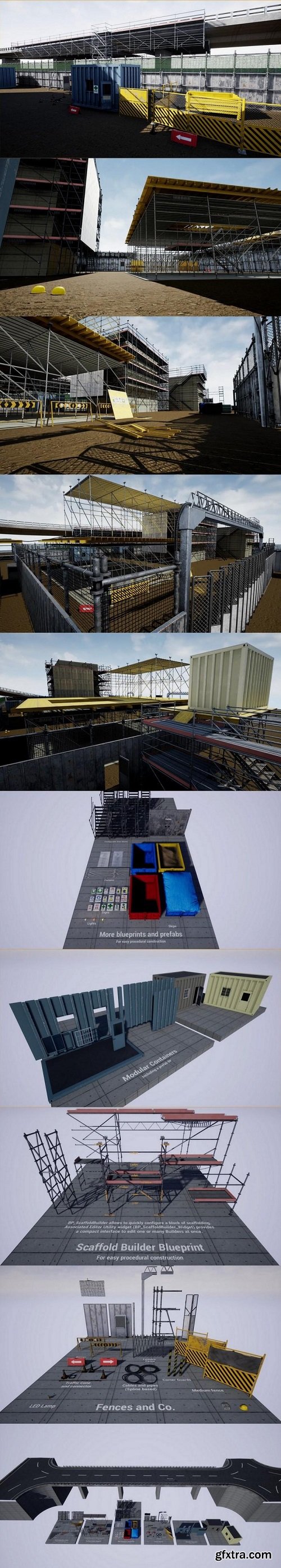 Unreal Engine - Modular Procedural Scaffold System v4.24