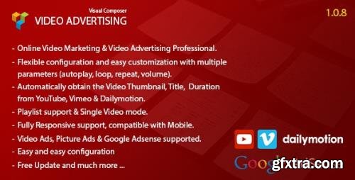 CodeCanyon - Video Advertising Addon For Visual Composer v1.0.8 - 11031886