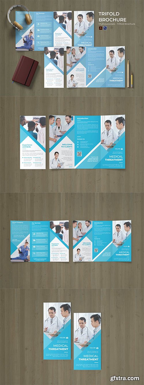 Medical Clinic Flyer Trifold Brochure