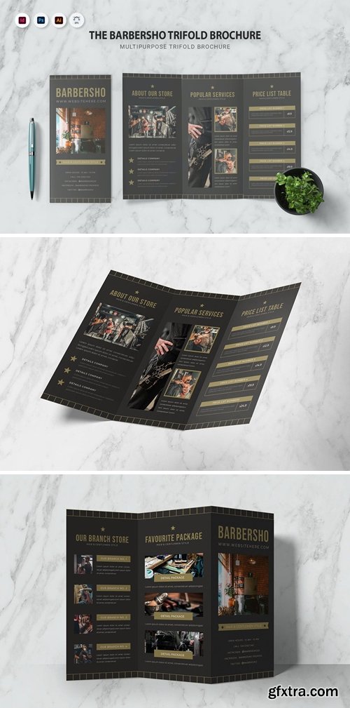 Barbersho Trifold Brochure