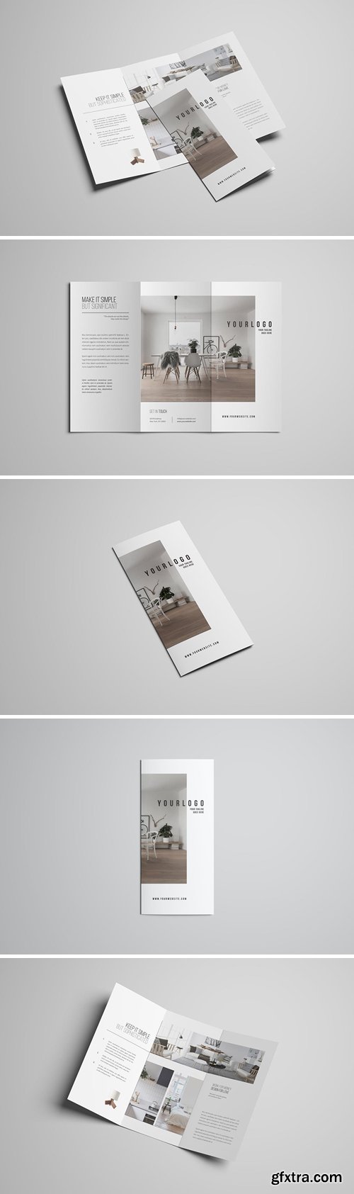 Minimal Interior Design Trifold