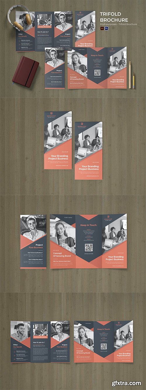 Branding Advertising Flyer Trifold Brochure