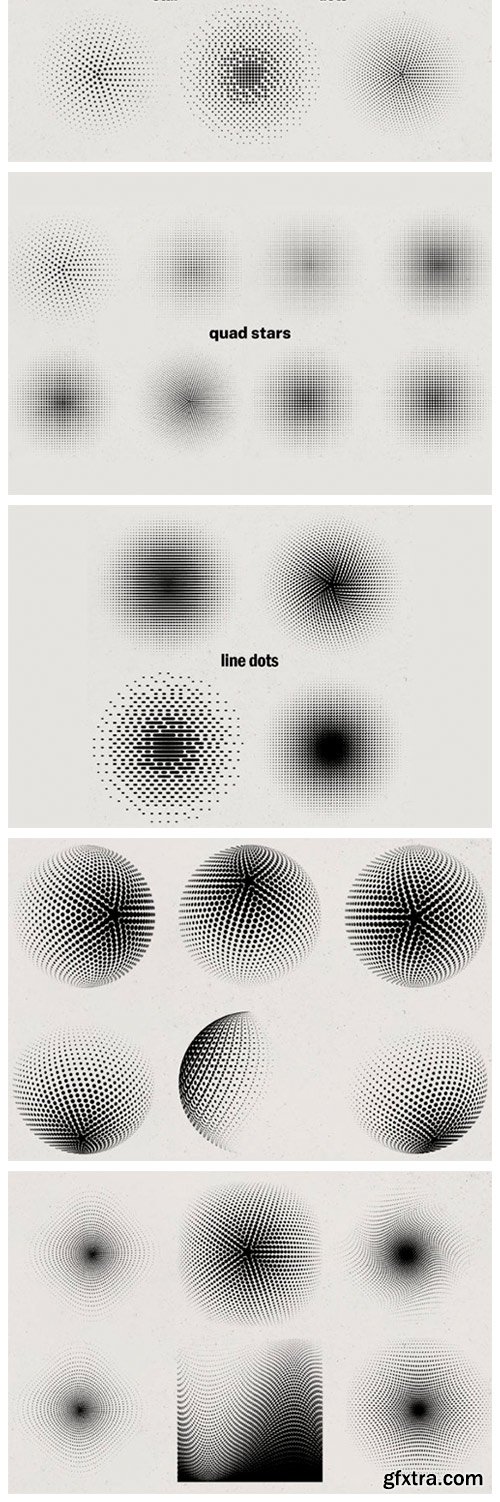 Radial Halftone Gradients Collection 8050973